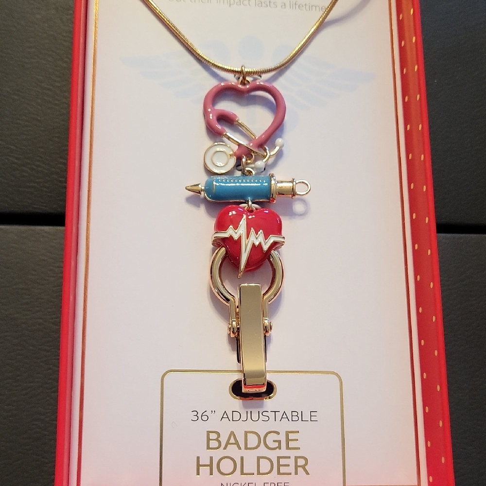 True To Form Nurse  Medical Badge Holder Necklace BNIB HL